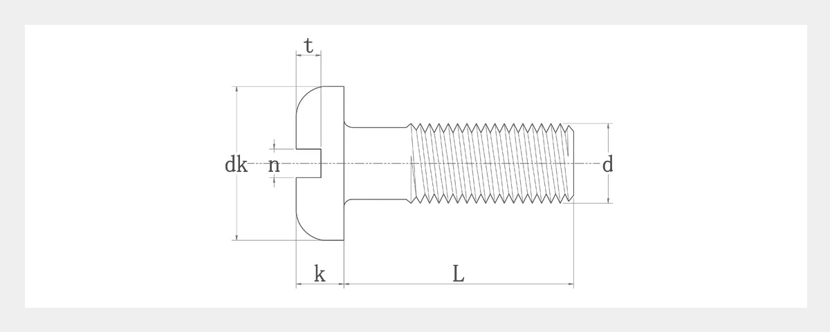 Slotted Pan Head Machine Screw 2d Slotted Pan Head Machine Screw 2d